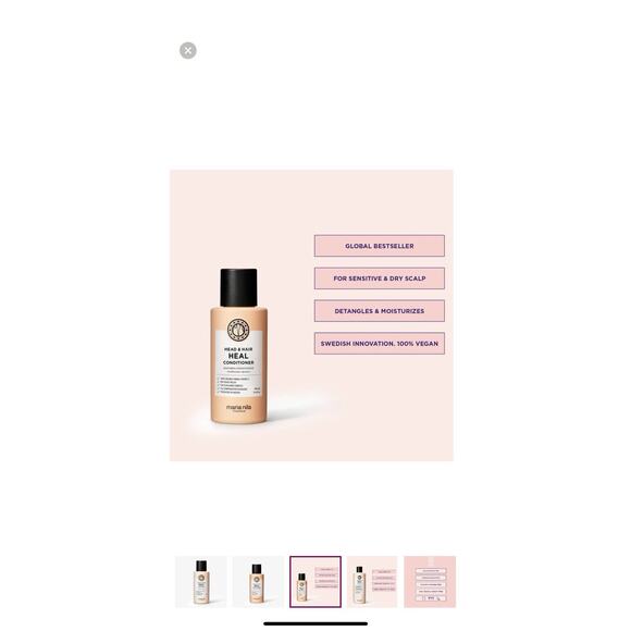 Maria Nila Stockholm Head & Hair Heal Shampoo And Conditioner - 3.4 Oz Each - Picture 6 of 6
